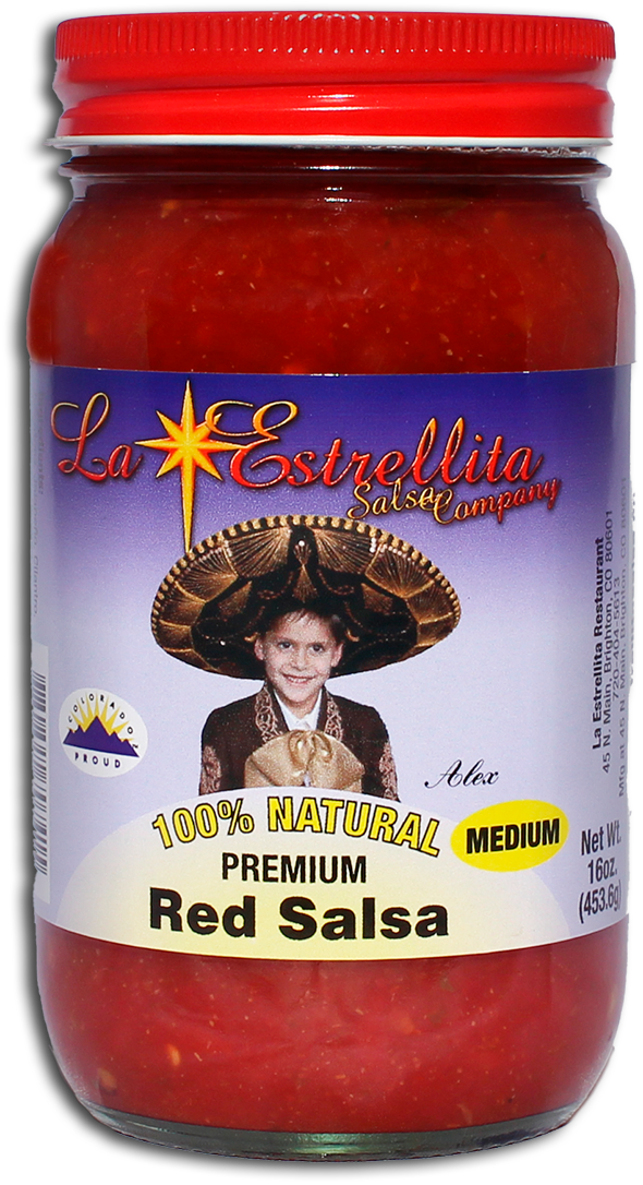 Red Salsa – Medium (12 Jars) – La Estrellita Salsa Company